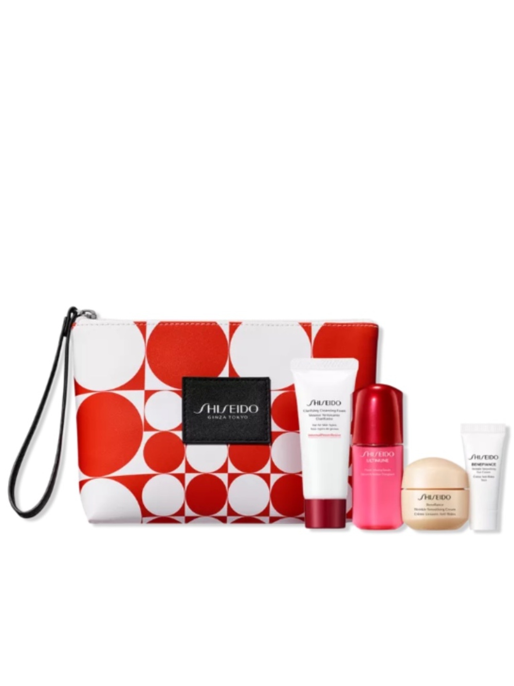 Shiseido 5Pc Skincare & Pouch Set NEW